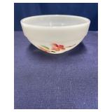 Vintage Fire King 6 inch bowl with hand painted