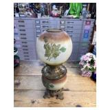 Vintage oil lamp, electrified