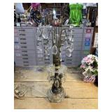 Vintage crystal cherub lamp