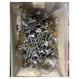 Large box of pegboard hardware