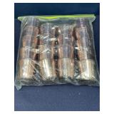 18 fancy glass votives each 2 inches tall