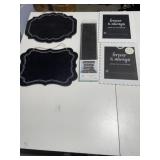 Box lot chalkboard signs