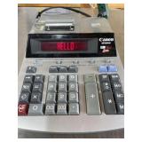 Canon adding machine. Powers on, otherwise