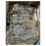 Unsearched box lot new and used champagne glasses