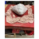 Bag of shear pink color fabric runners for