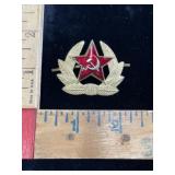 Authentic Soviet Union USSR military  cap badge