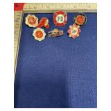 Fire department lapel pins
