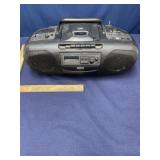 RCA stereo boom box radio CD and cassette player