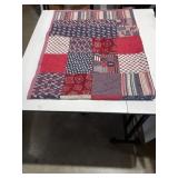 48 x 64 Americana quilted cover / tablecloth