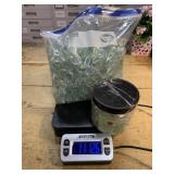 Lot of clear half marbles for vases, decor, etc,