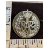 Vintage WWII Royal Air Force Cap Badge with