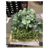 Lot of fake leaves, garlands, decor, craft