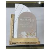 Standing wood sign, In loving memory of those who