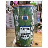 Washington Redskin NFL Players Vintage Metal Can.