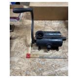 Antique heavy cast-iron grinder, table-top with
