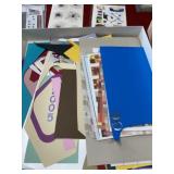 Box lot scrapbooking papers, stickers, ideas,