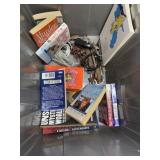 Miscellaneous tool lot with books mystery books