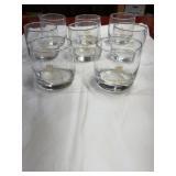 Set of 8 Crown Royal whiskey glasses