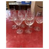 Miscellaneous wine glasses
