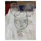3 Caledon State Park wine glasses new