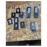 Price display numbers and house numbers some