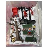 Box lot mixed Christmas decorations ornaments etc