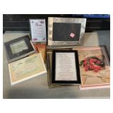 Picture frame box lot, Mom, family etc