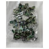 Commercial necklace lot green beads and dolphins