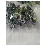 Commercial necklace lot green beads and frogs one