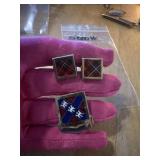 Vintage coat of arms, pin and vintage Scottish