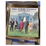 Box lot of vintage albums, mixed genre, country