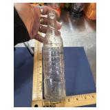 Vintage glass soda bottle Root rock beverages