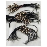 Bracelet making lot brown and white beads