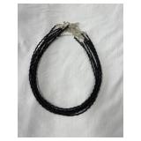 Necklace making lot tiny black beads