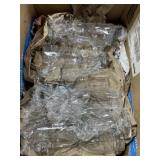 Unsearched box lot new and used champagne glasses