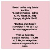 Auction details. Enjoy bidding!