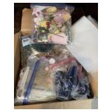 Box lot crafting supplies