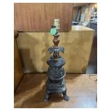 Cast iron vintage lamp 21 inches
