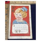 Vintage valentine postcard