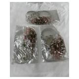 Commercial necklace lot pink green beads &