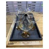 Assorted MCM glassware