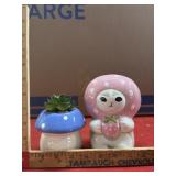 Ceramic Lot Succulent Mushroom Strawberry