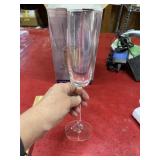 4 champagne glasses in box 10.5 inches tall