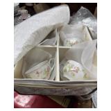 Box Lot tea, cups, Bavaria, Germany, no saucers