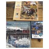 Puzzle Lot 3 open boxes unsearched