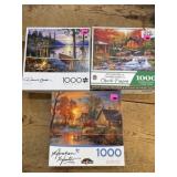Puzzle Lot 3 open boxes unsearched