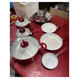 Cookware lot sauce pans, frying pans, lids, etc