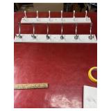 2 wall mount coat hook racks 27 inches long