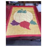28 x 39 house flag pumpkin Fall