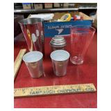 Bartender items stainless, glass, etc